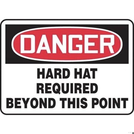 Accuform OSHA DANGER SAFETY SIGN HARD HAT MPPE062XV MPPE062XV